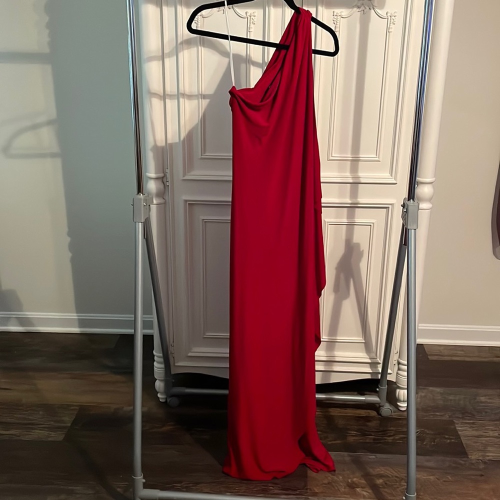 Beautiful red one shoulder dress